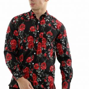 camisa de estampado floral